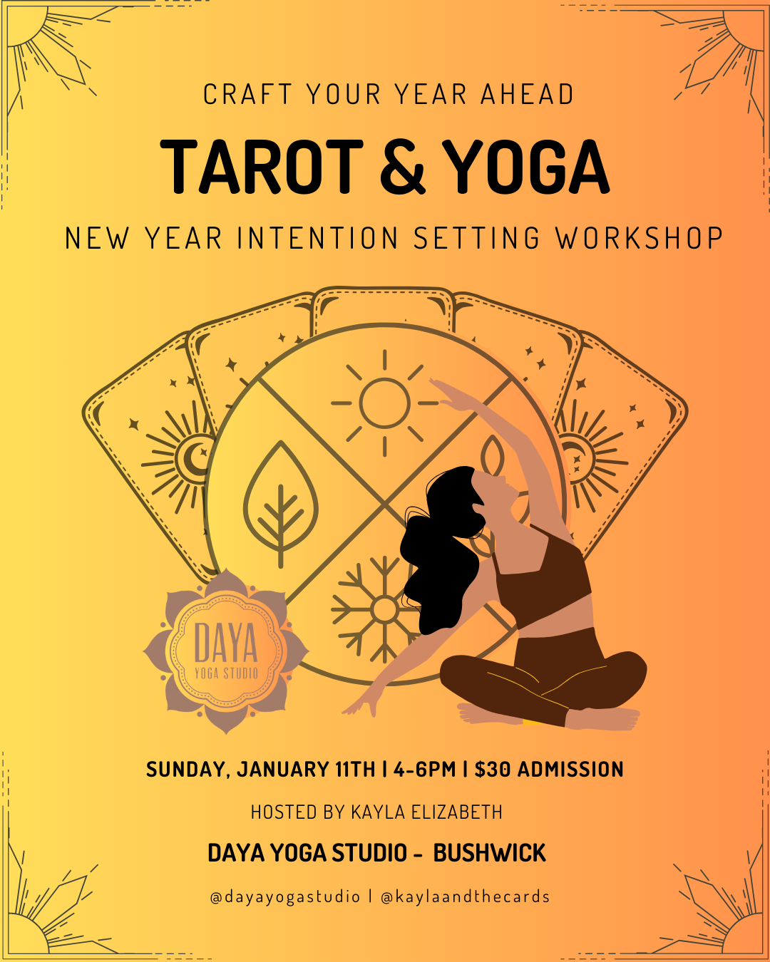 Tarot & Yoga: New Year Intention Setting Workshop 