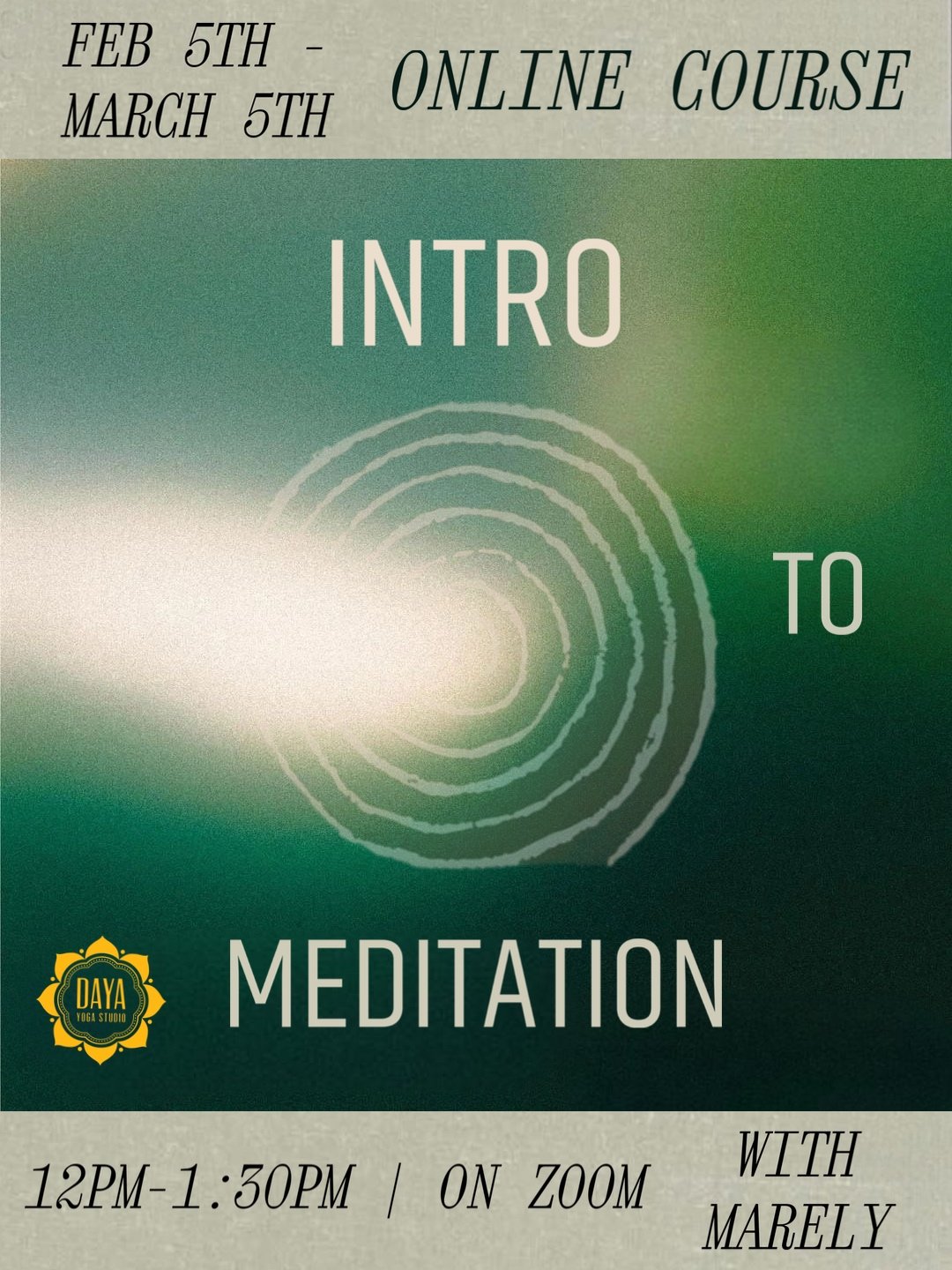 5-Week Introduction to Meditation Online Course