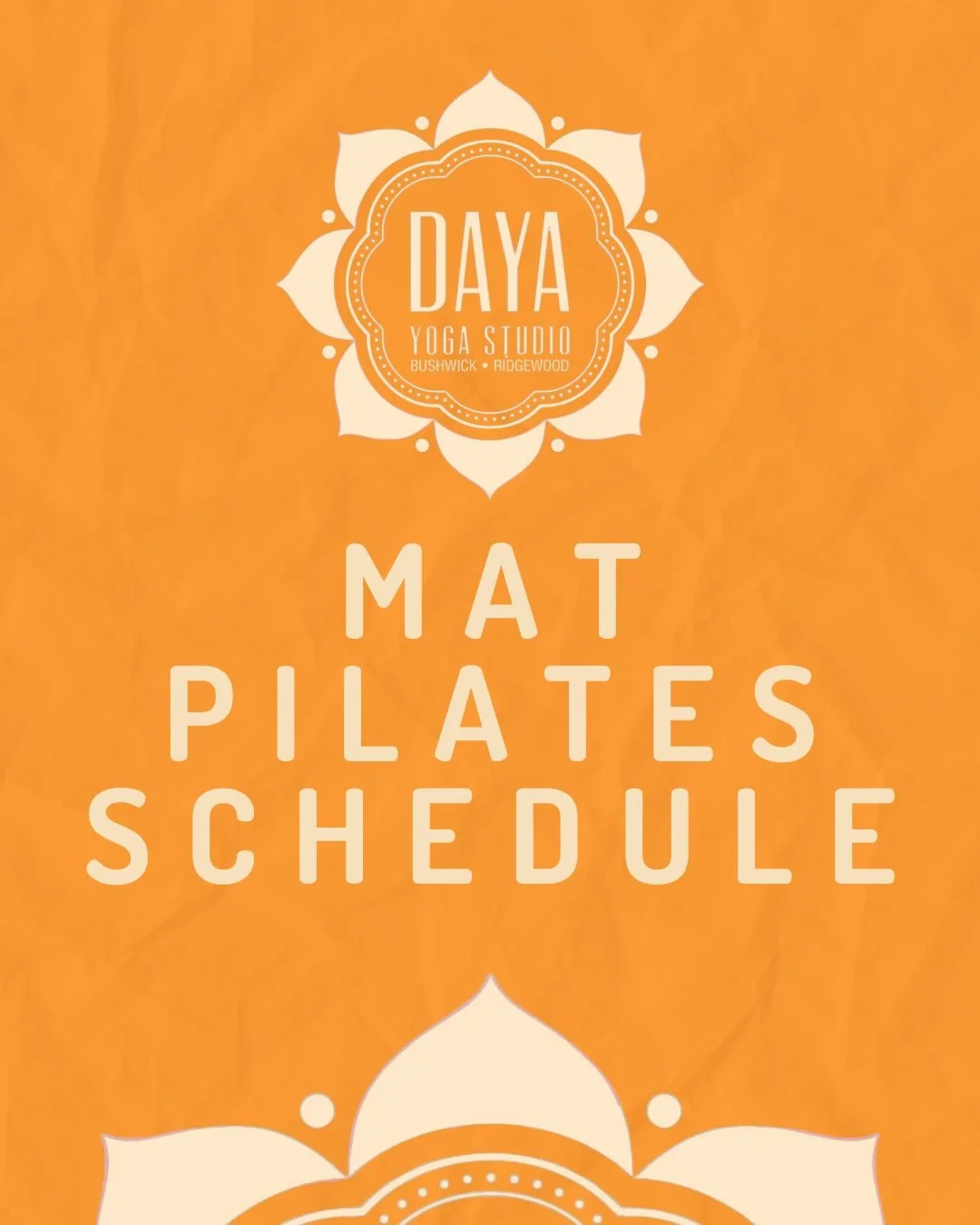 Swipe to see full schedule ➡️

Strengthen. Align. Breathe. ✨

Looking to deepen your mind-body connection and build core strength with intentional, low-impact movement? Our Mat Pilates classes at Daya Yoga Studio are the perfect blend of strength, mo