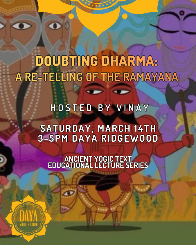 Educational Lecture: Doubting Dharma, a&nbsp;re-telling of the Ramayana