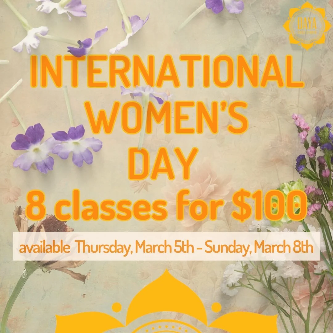 LINK IN BIO💐
through this weekend, celebrate Women's Day this Sunday with 8 classes for $100
#dayayogastudio