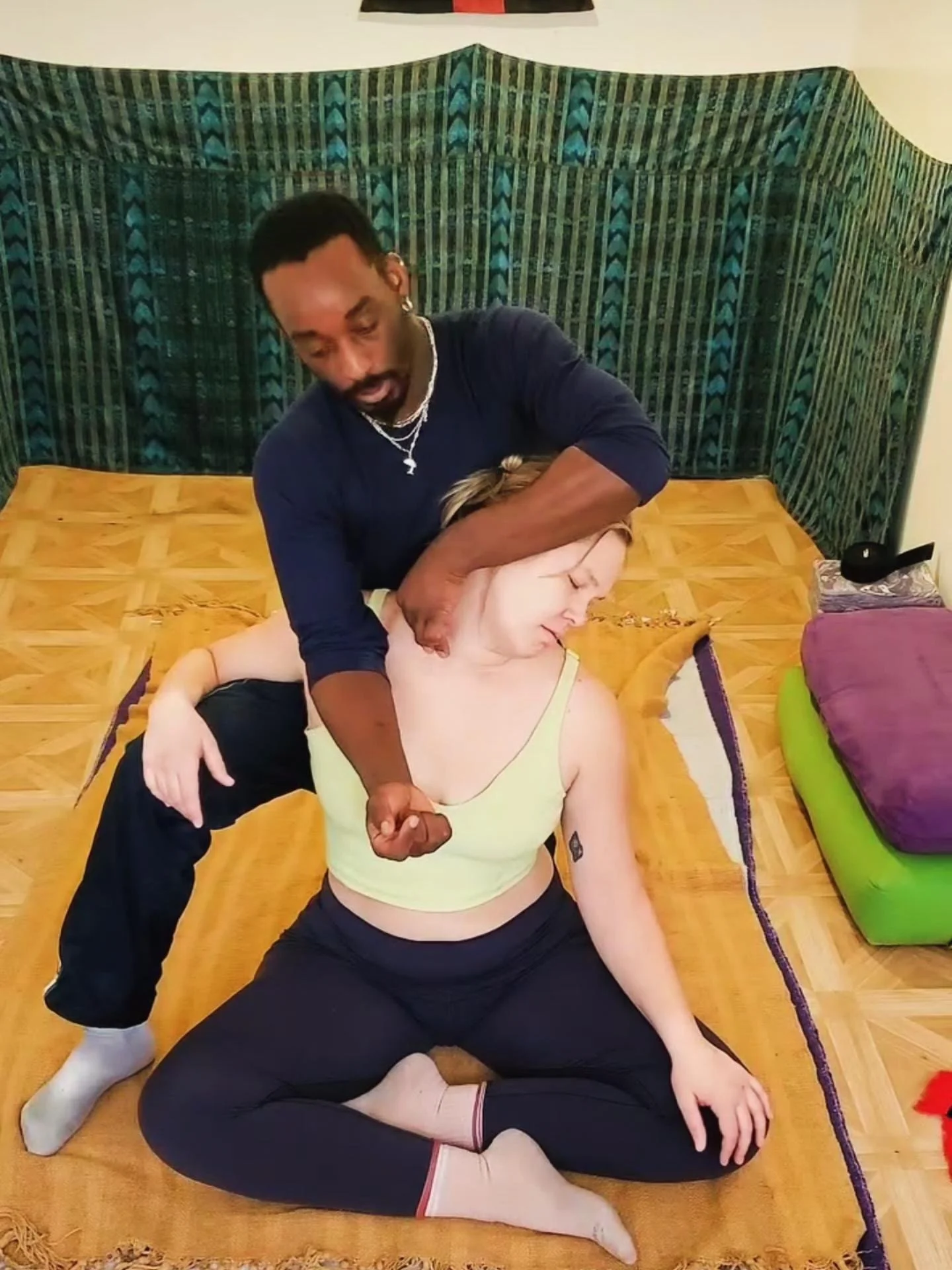 Join Natalya &amp; Kaleb TODAY at 4pm for a 2 hour session including: Yin, Sound Journey and Thai Bodywork at Daya Bushwick. Perfect weather to take care of yourself! ✨💛