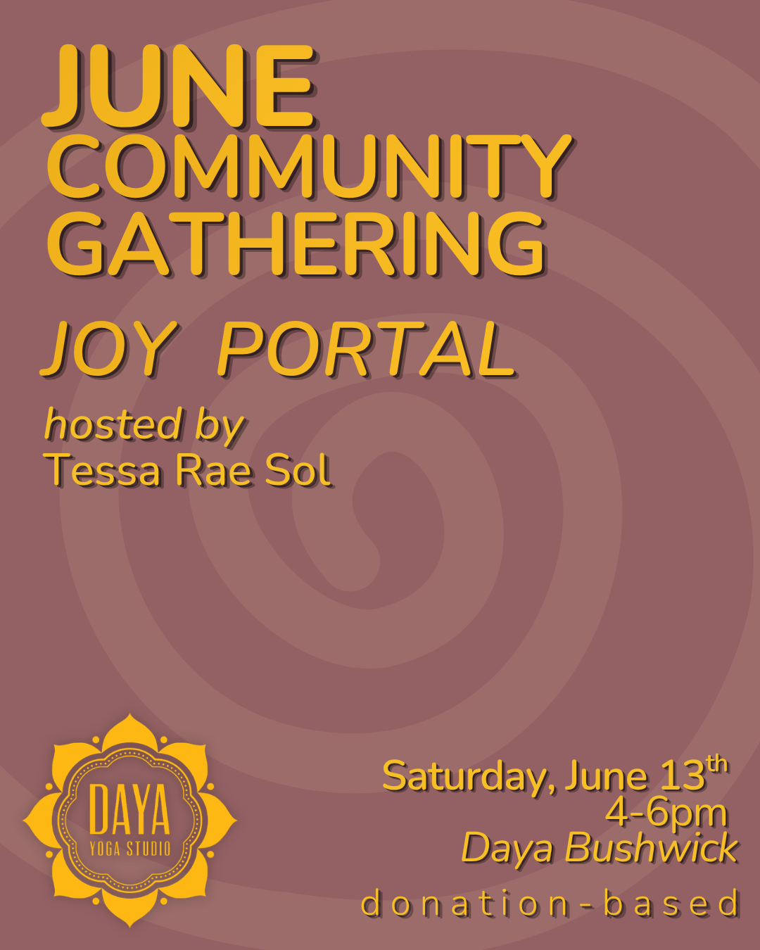 June Community Gathering: Joy Portal