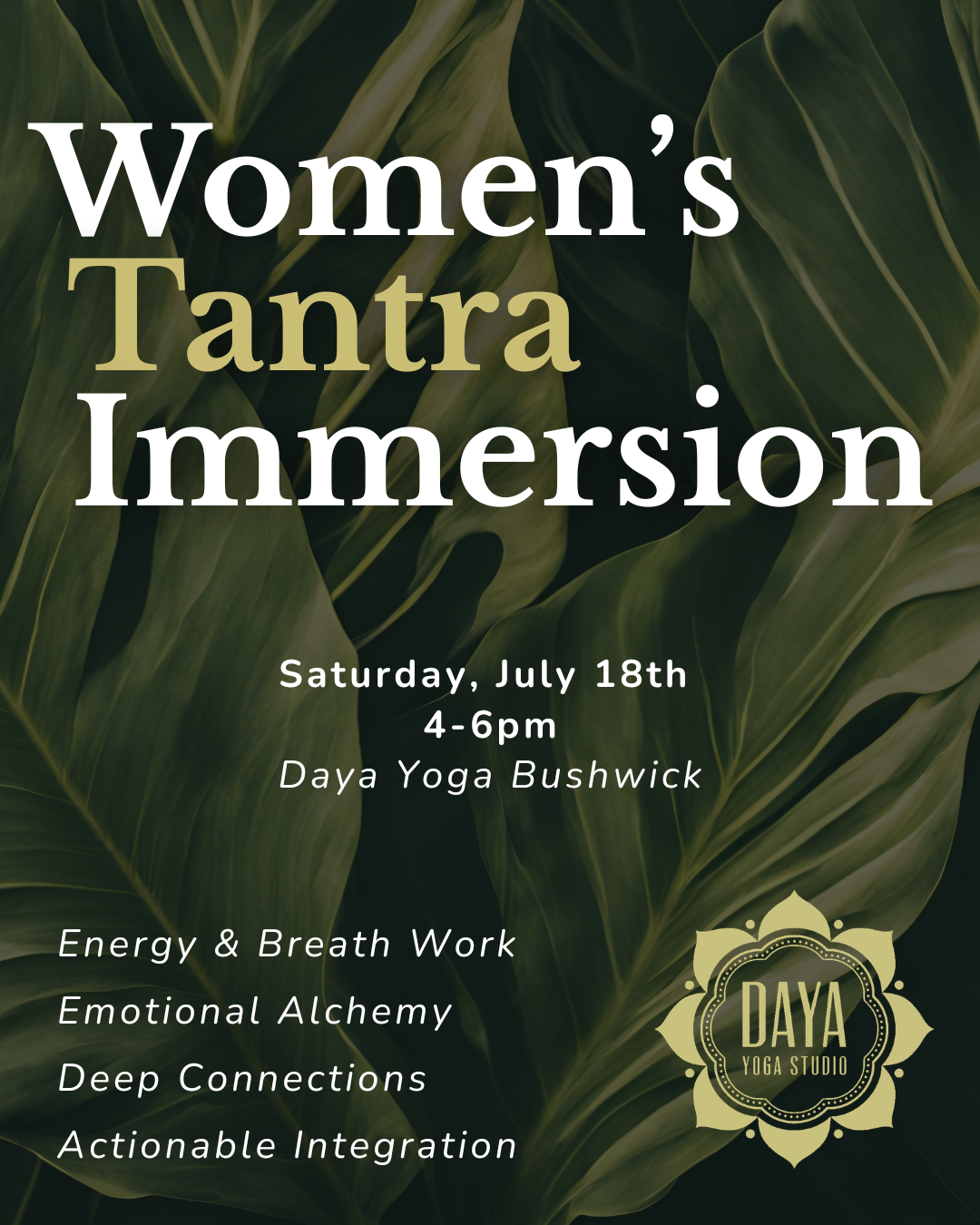 Women's Tantra Immersion