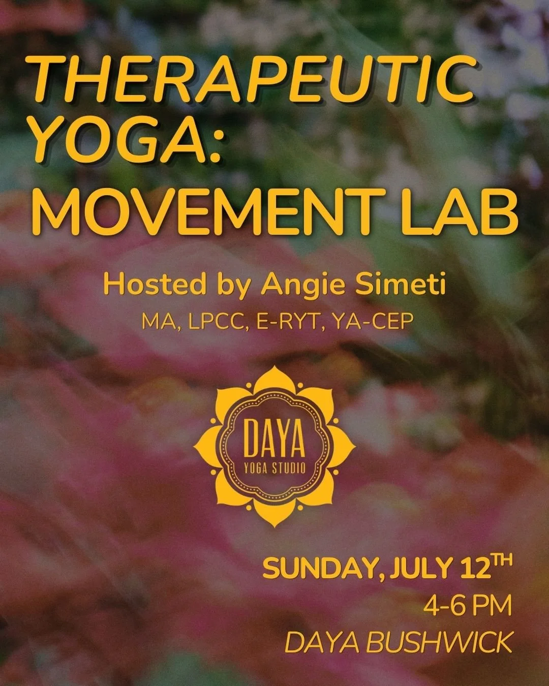 Therapeutic Yoga: Movement Lab