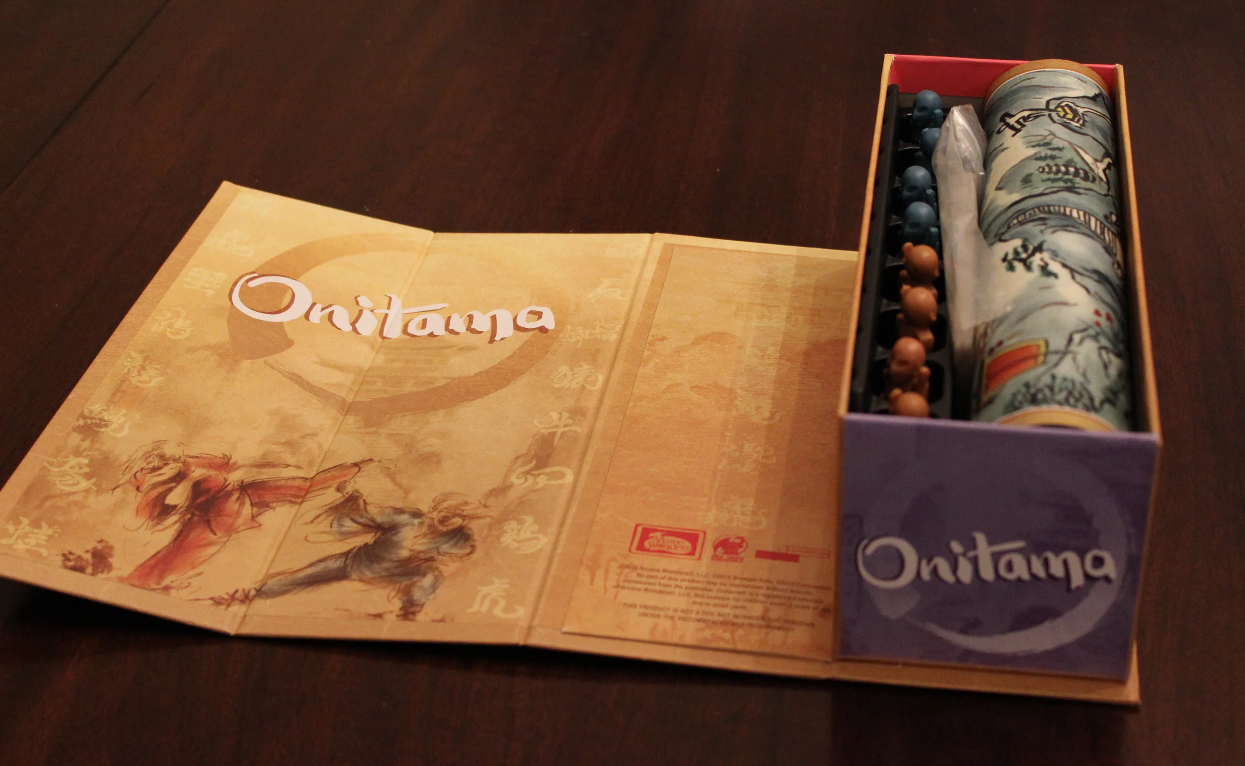 The package is designed specifically to hold all the pieces and the the mat.