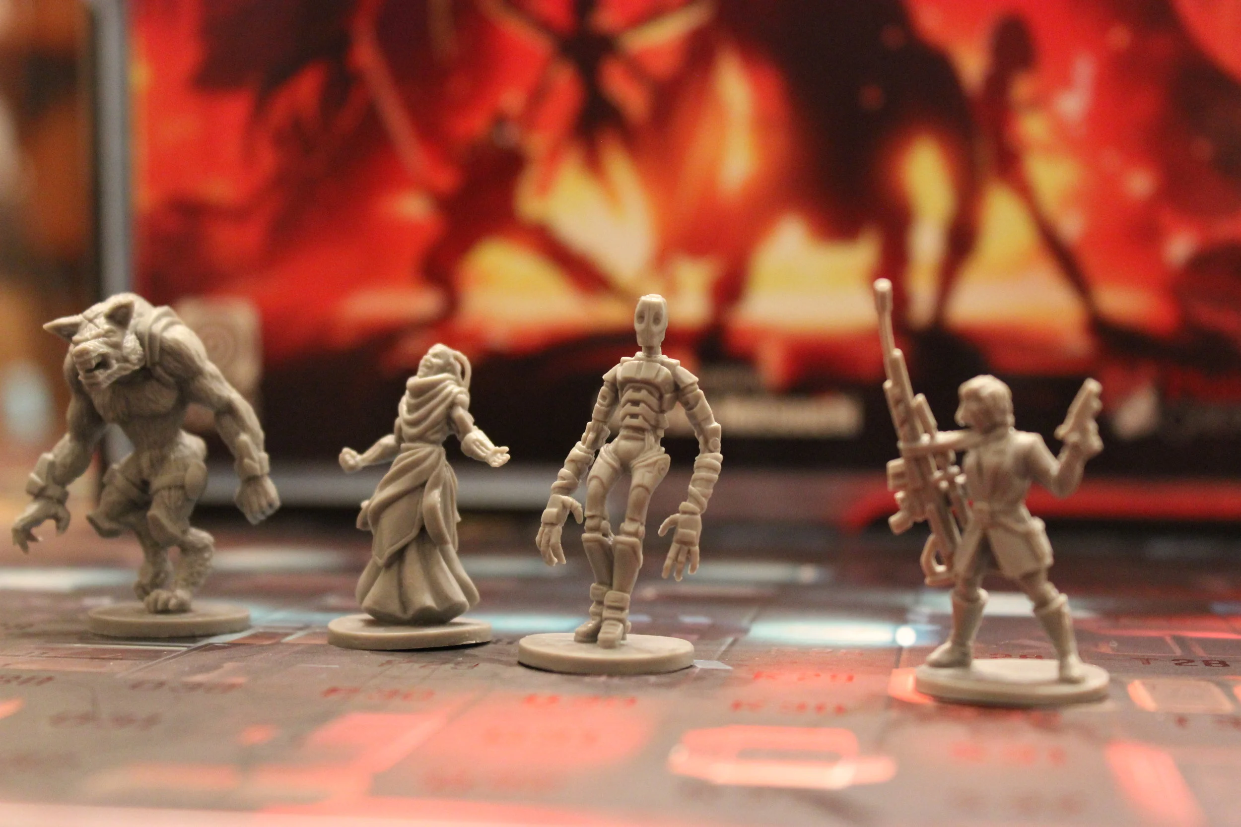 The four hunter options: The Beast, The Prophet, The Puppet, and The Gun.