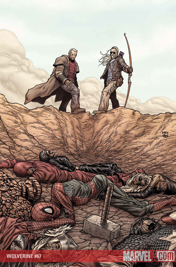 Full art cover for Wolverine #67 .