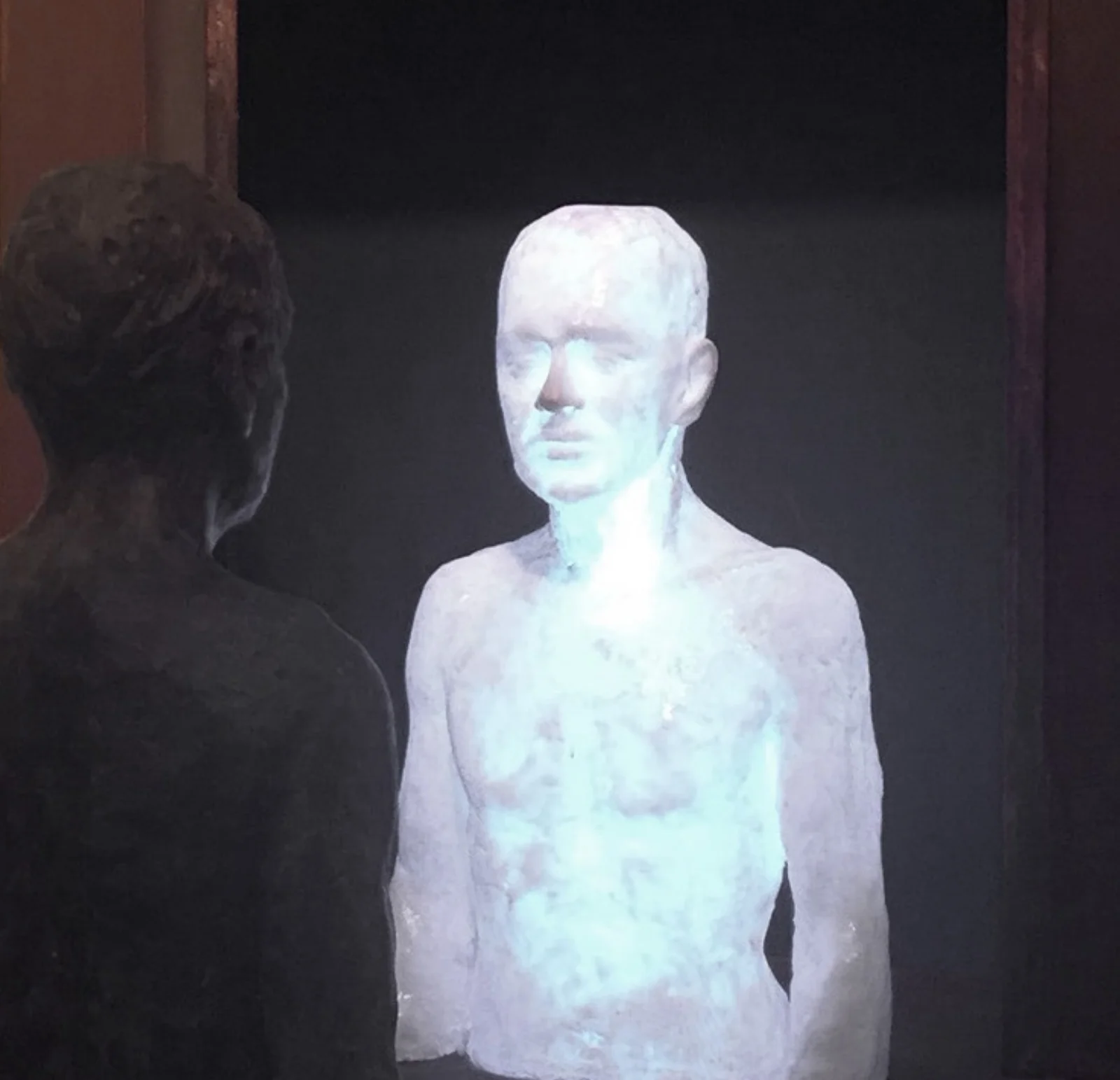 Doppelgänger, wax, polyester and wood.jpg