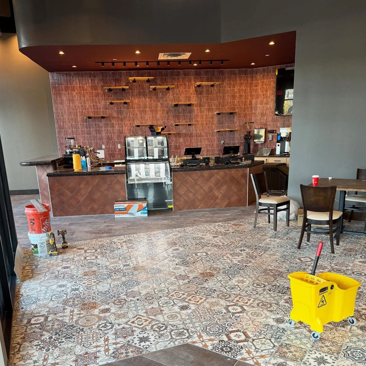 Final walk through @sipofsilk.mn 
They&rsquo;ll be open soon!