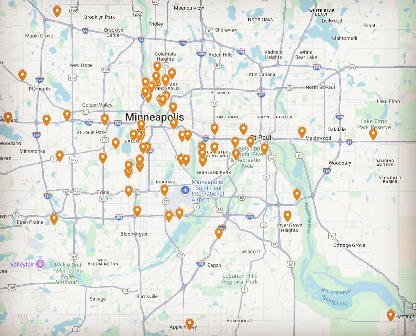 It&rsquo;s the beginning of a new year. This year&rsquo;s resolution; UPDATE THE WEBSITE. Yes, I have to yell at myself to make time to do it. First step is mapping all of the past projects to show just how big Little Box actually is. The image is a 