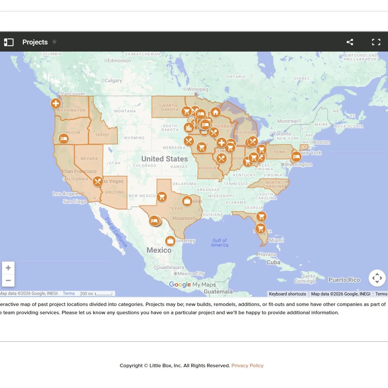 Rolling the updates to our website out as I complete them. First up; an interactive #googlemaps with projects. Even though there are a lot on here we had to stop somewhere and some didn&rsquo;t make the cut. Is your favorite here?

You can zoom aroun