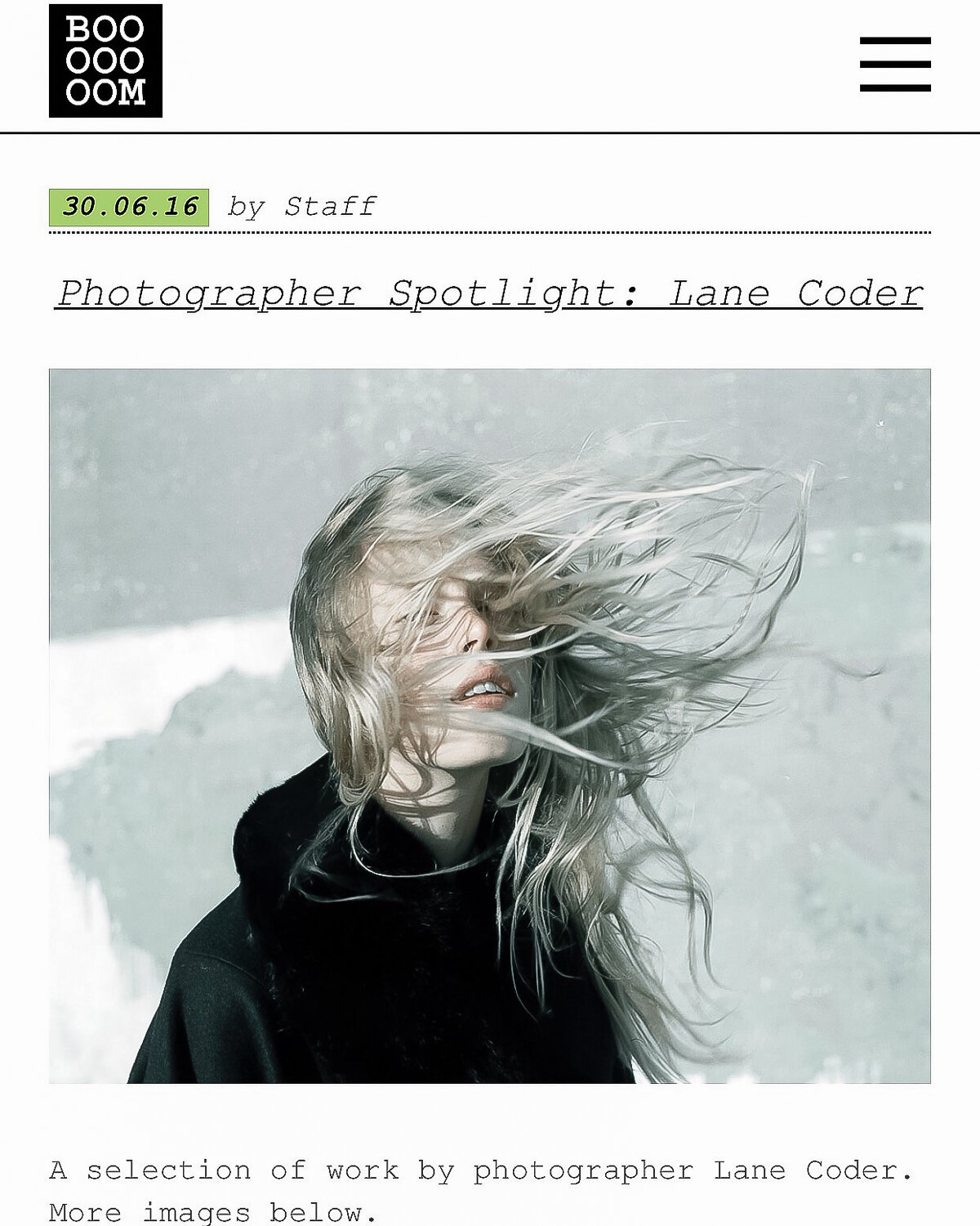 BOOOOOOOM - "Photographer Spotlight"