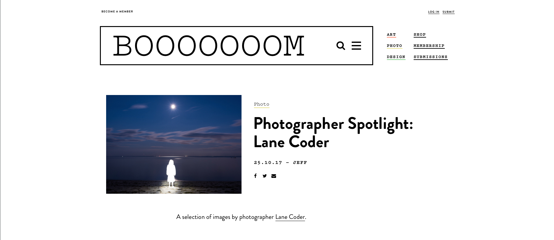 BOOOOOOOM - "Photographer Spotlight"