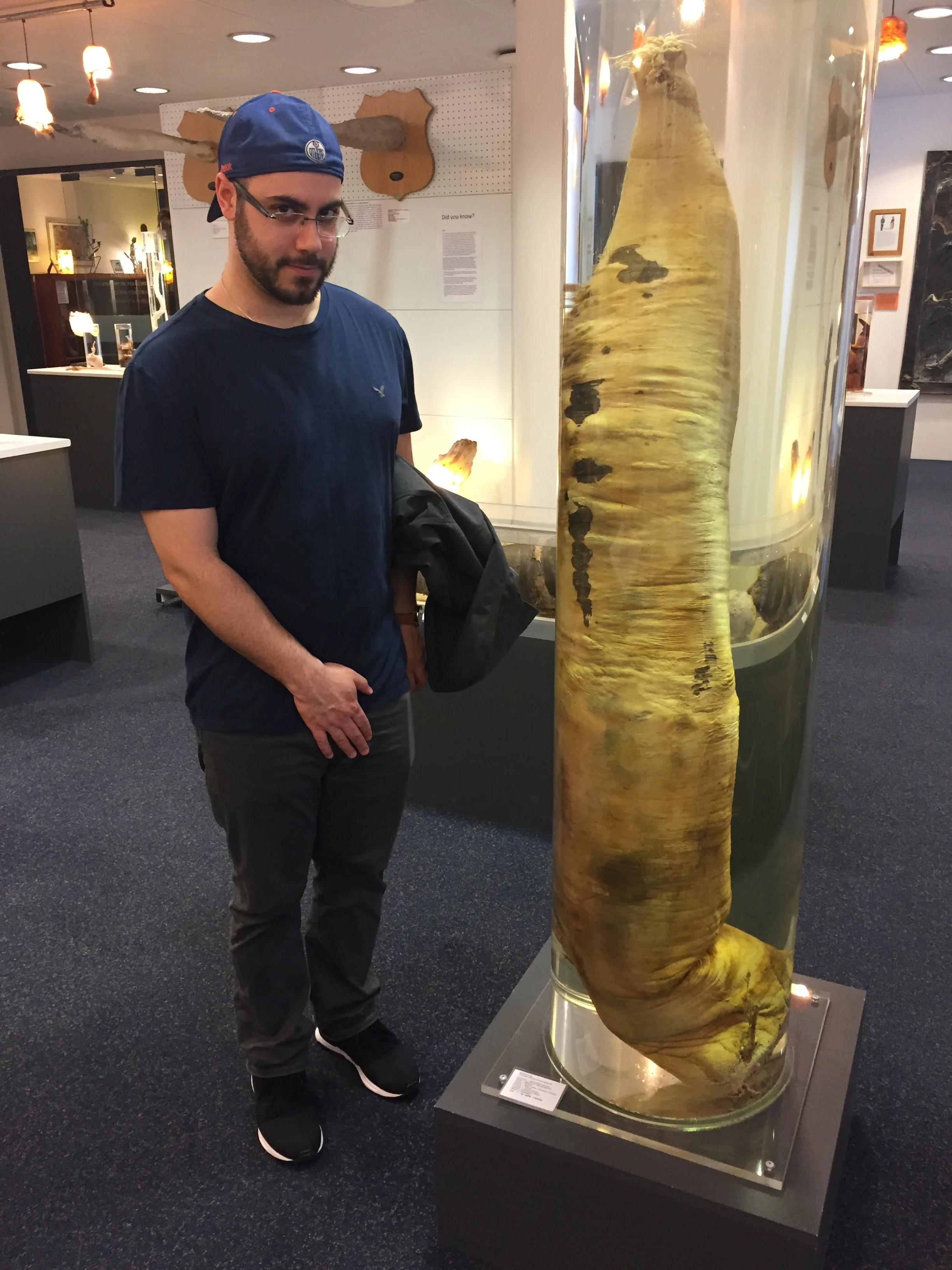 Mark is feeling inadequate next to this whale peen.