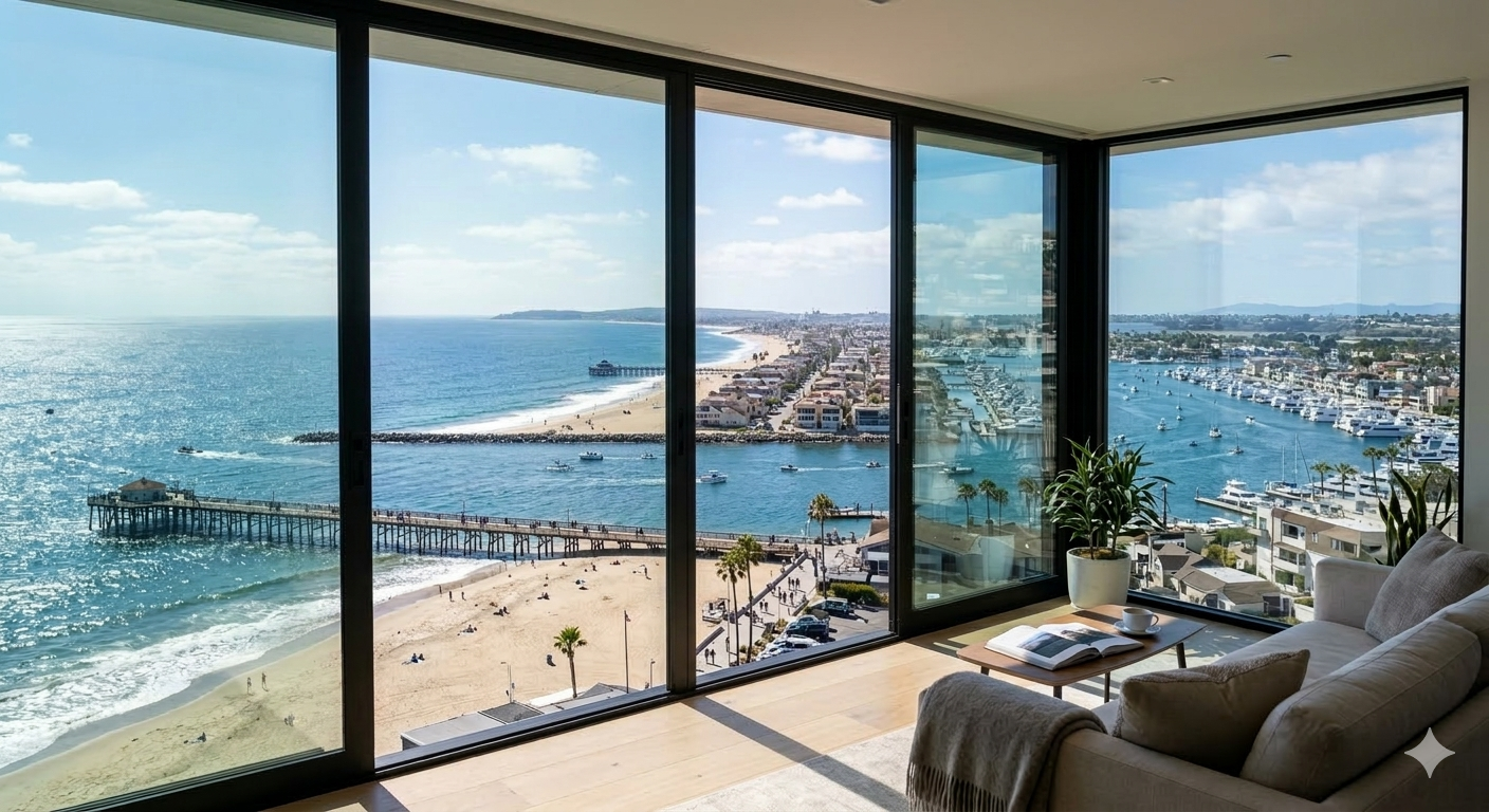 Panoramic Window View Newport Coast, California