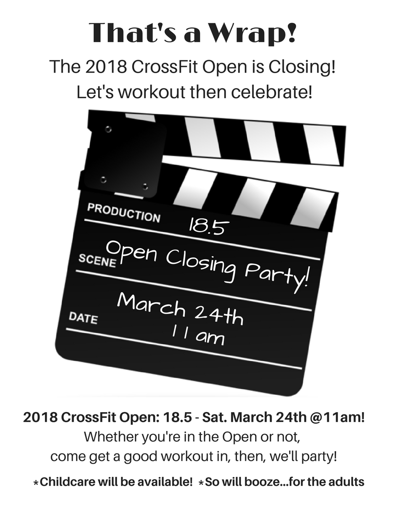 Open Closing Party!