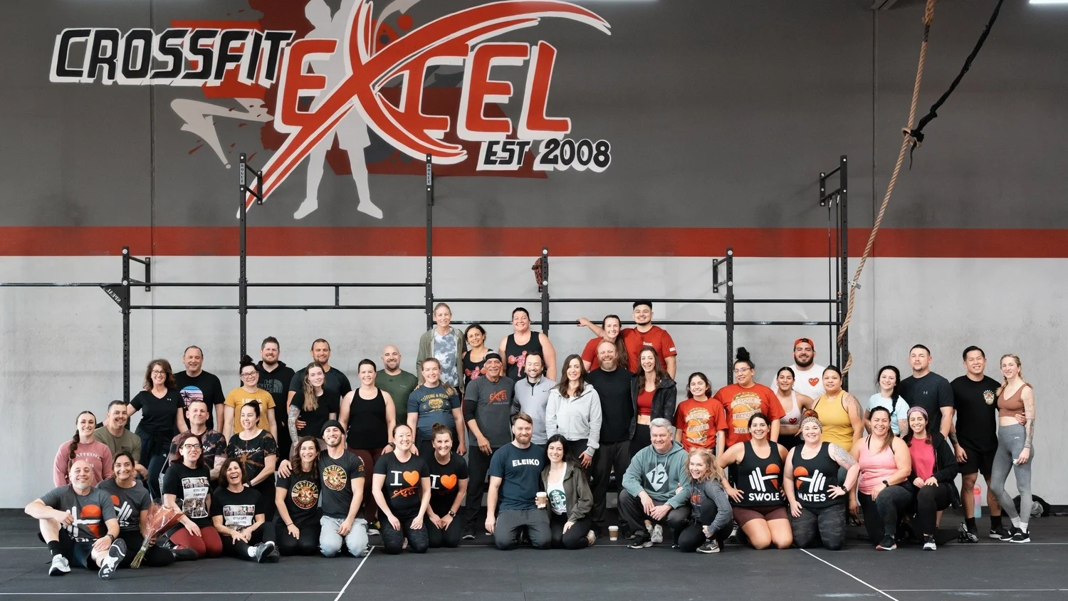 Members of CrossFit Excel in Manteca together after a workout