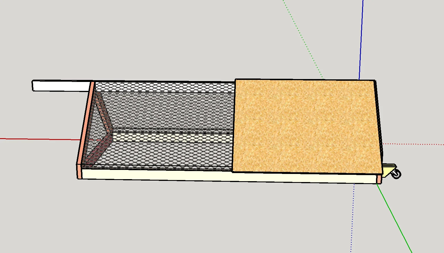 The chicken tractor in SketchUp
