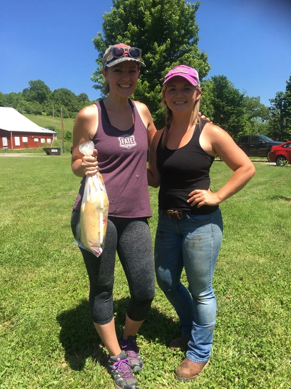 Brittany and I after our day of duck processing