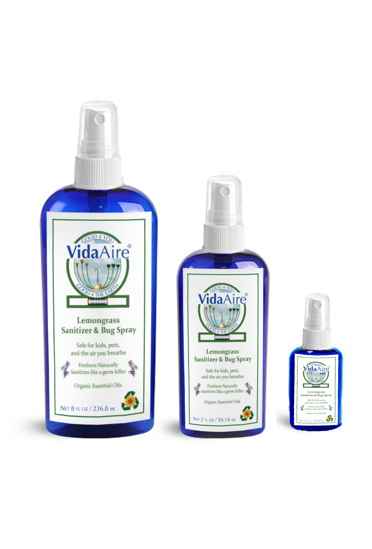 VidaAire® LEMONGRASS AIR & SURFACE PURIFIER & BUG SPRAY