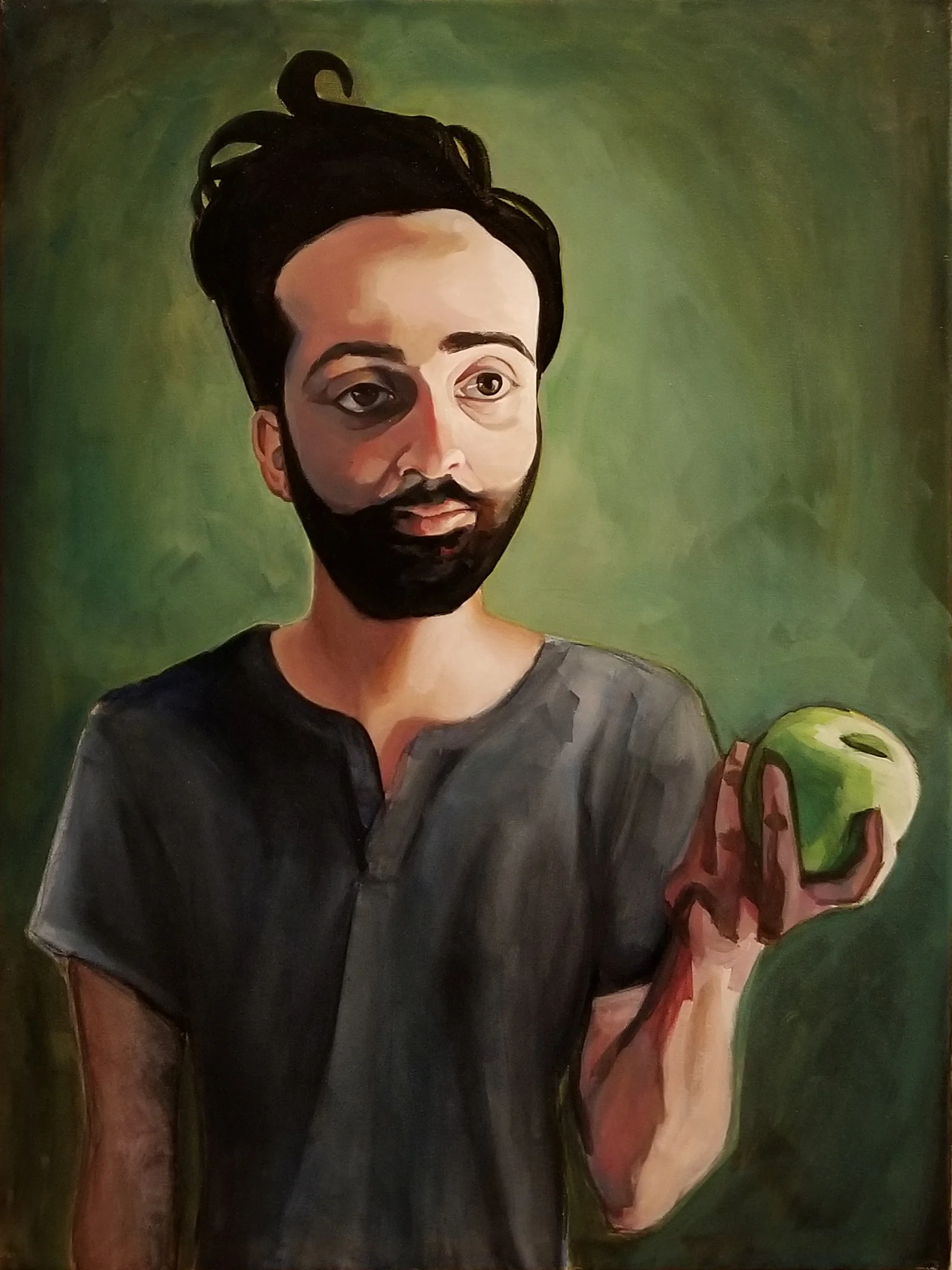 Zachary with Apple