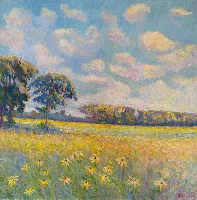 Black Eyed Susans w:a View 24x24 $900+ frame150.jpg