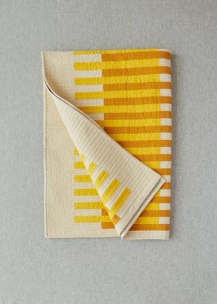 Modern Abstract Rows and Rows Quilt by Season Evans