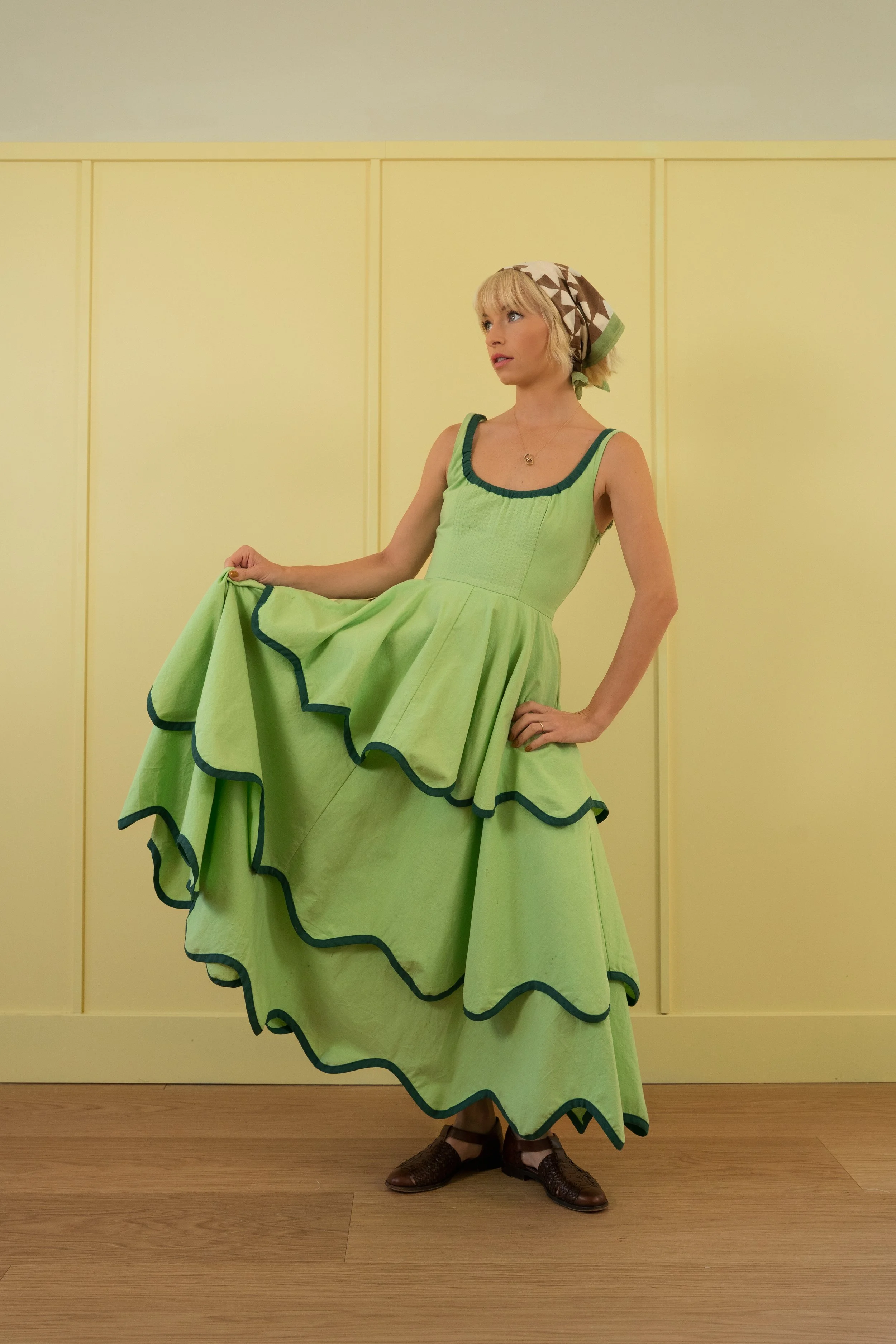 The Millie Dress in Matcha - BACKORDER  Alli Marye