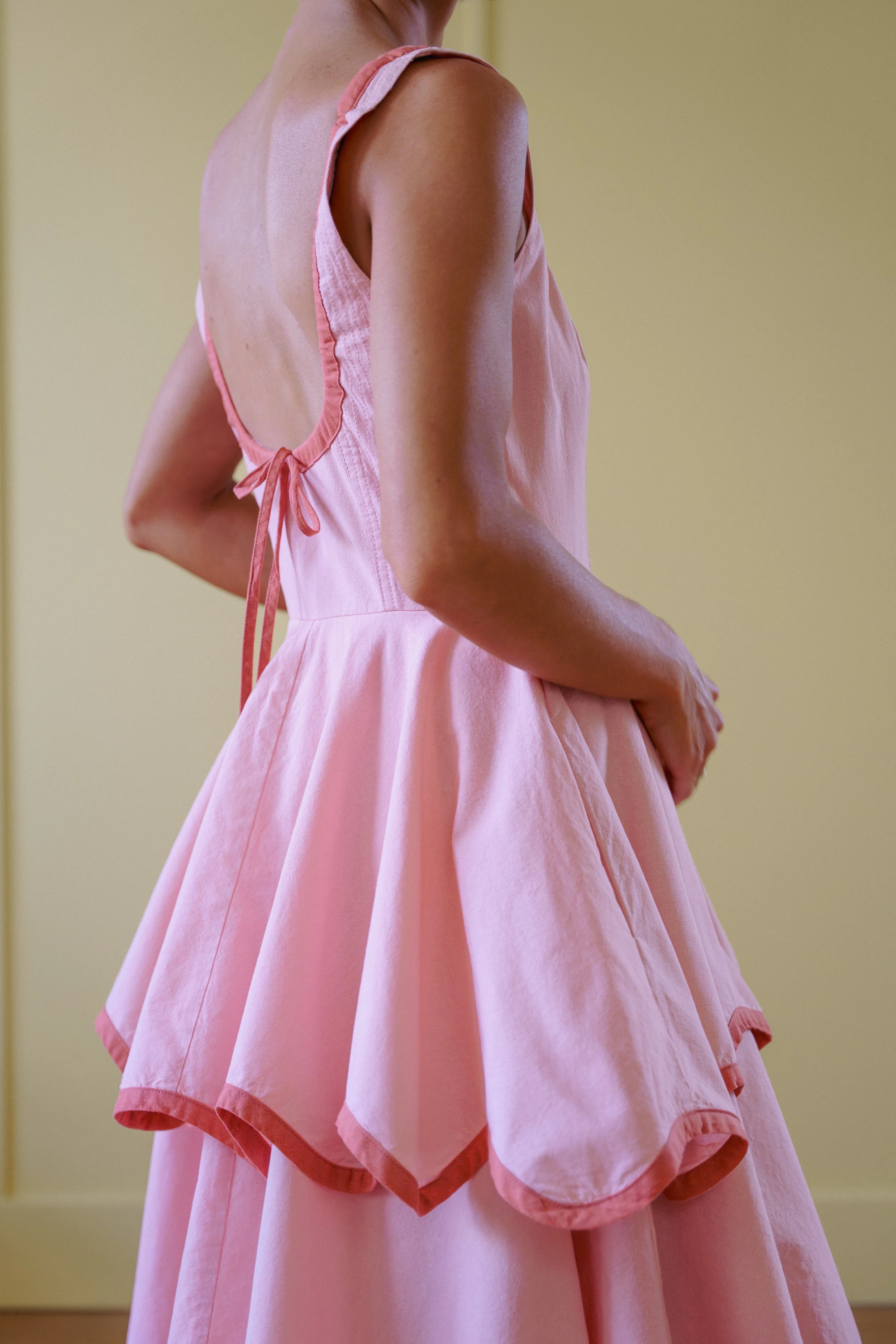 open lace back dress Blossom Collar Day Dress main image 0