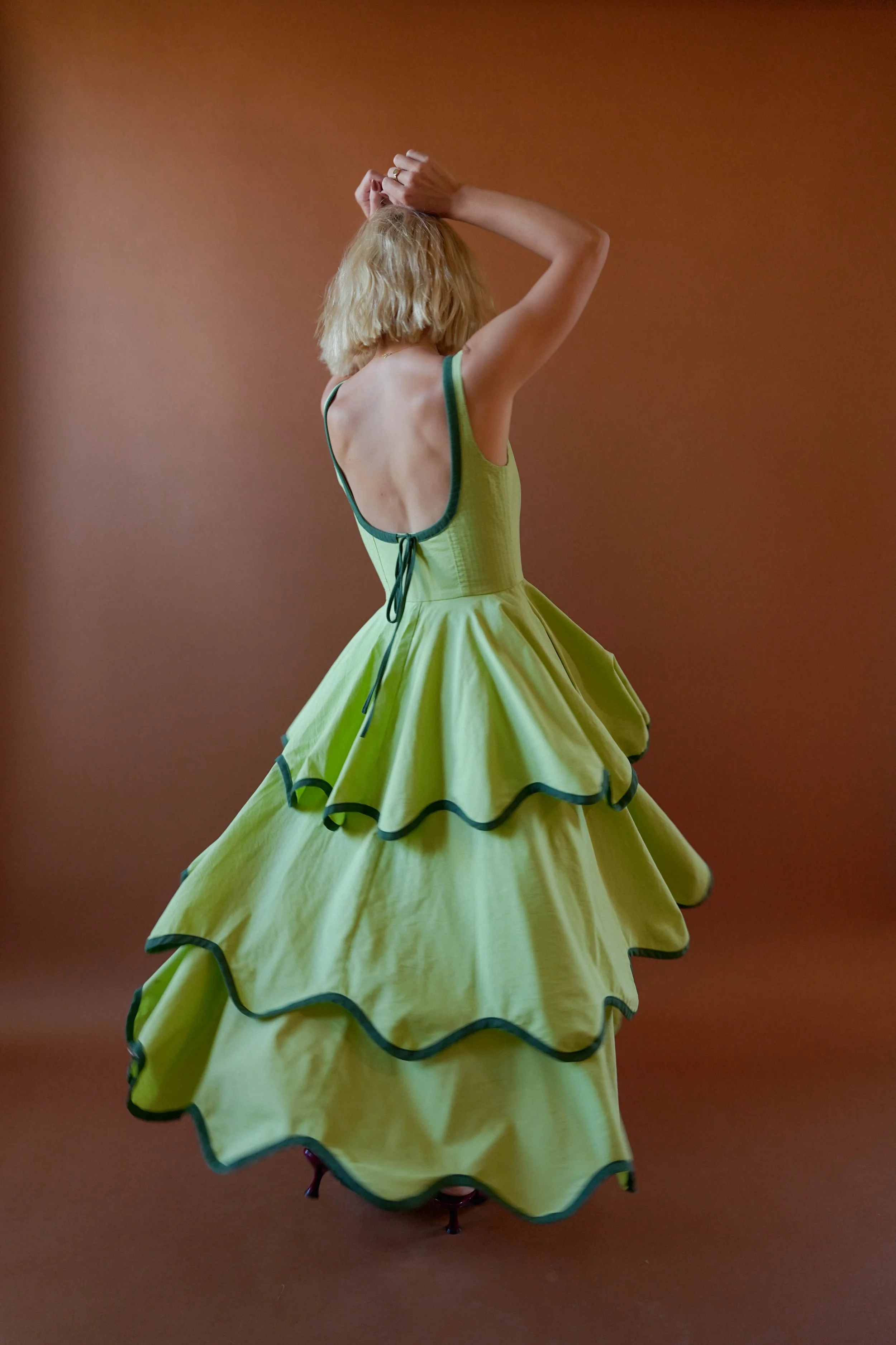 The Millie Dress in Matcha - BACKORDERS  Alli Marye