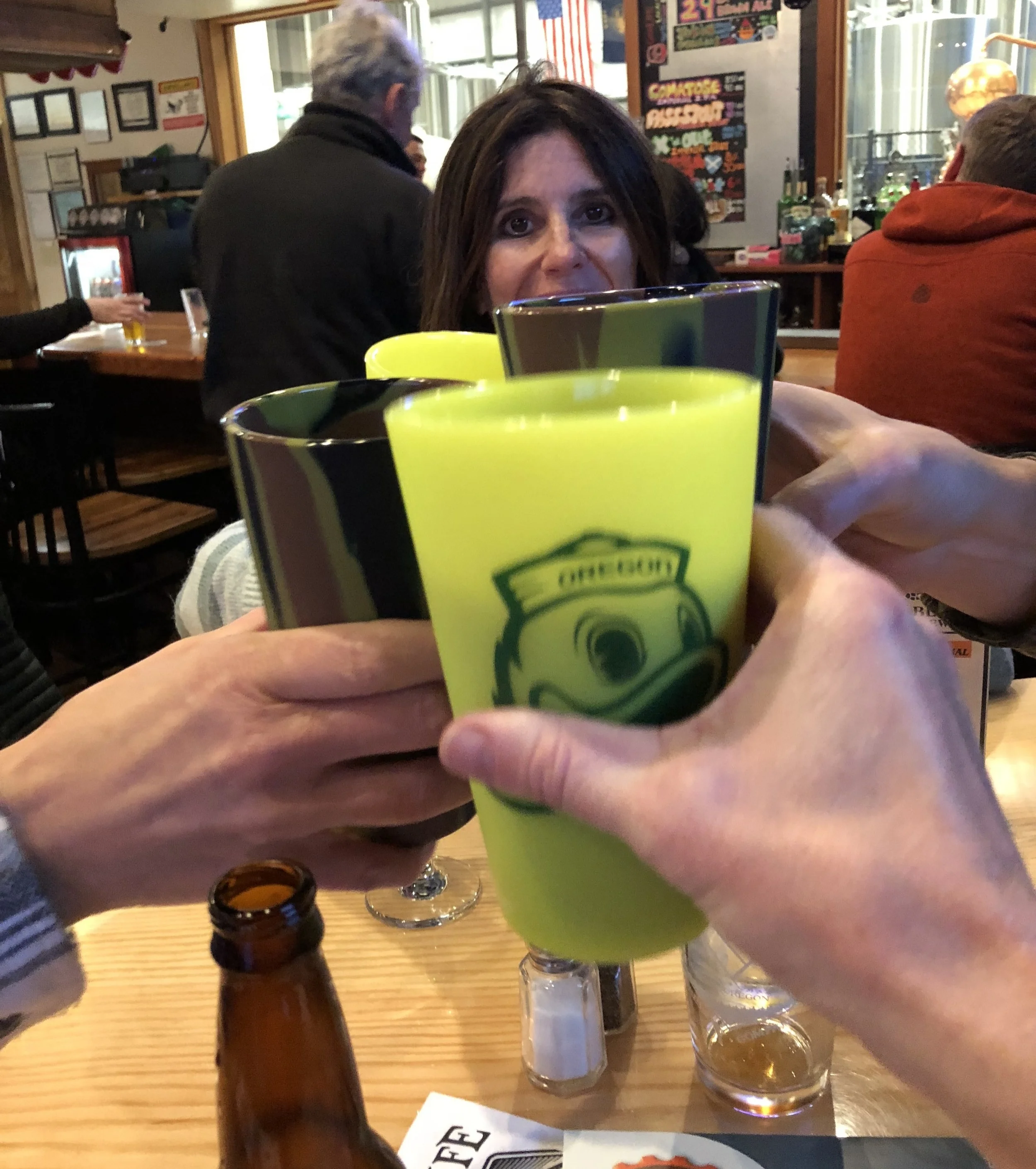 We said cheers to the end of a successful day at Bend’s GoodLife Brewery with our new Silipints .