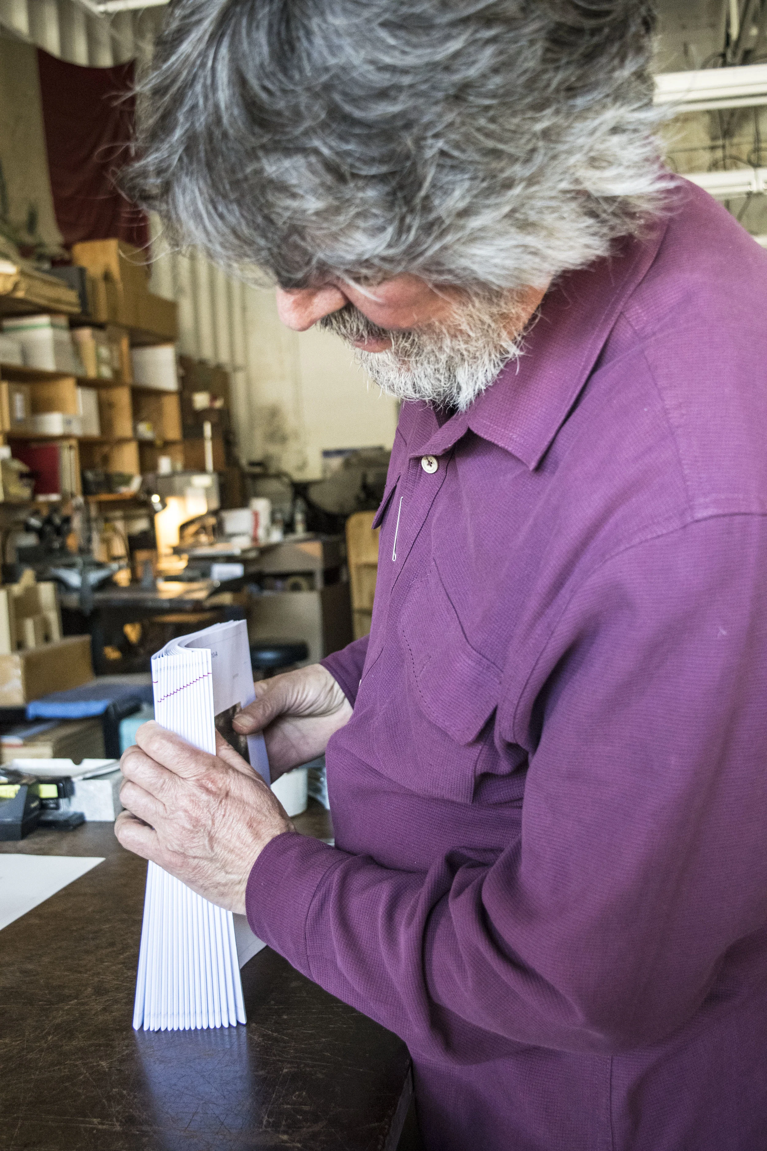 Ensuring folios and register marks are correct. 