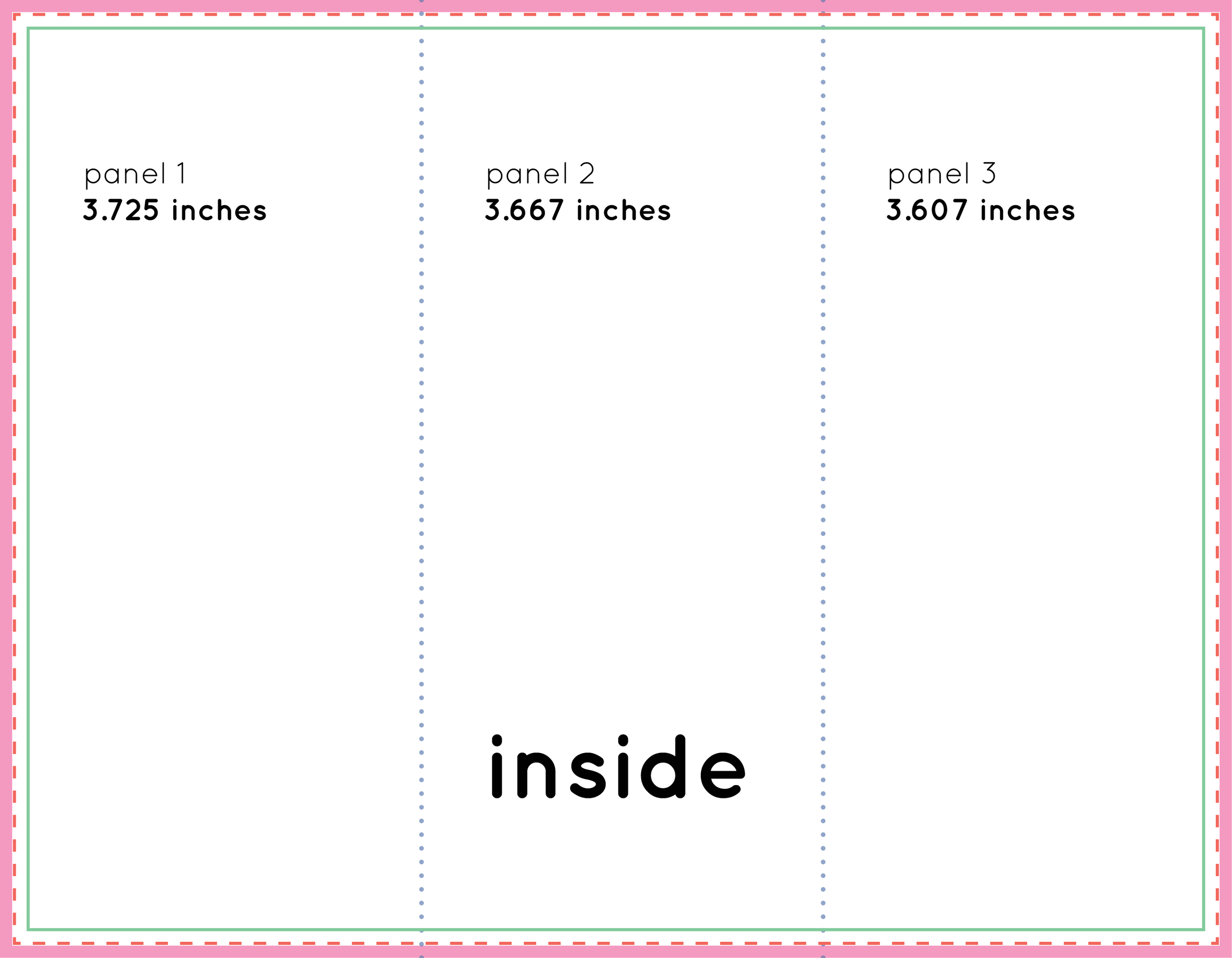 How to set up a tri-fold brochure plus free template — Bug Press Intended For 6 Panel Brochure Template
