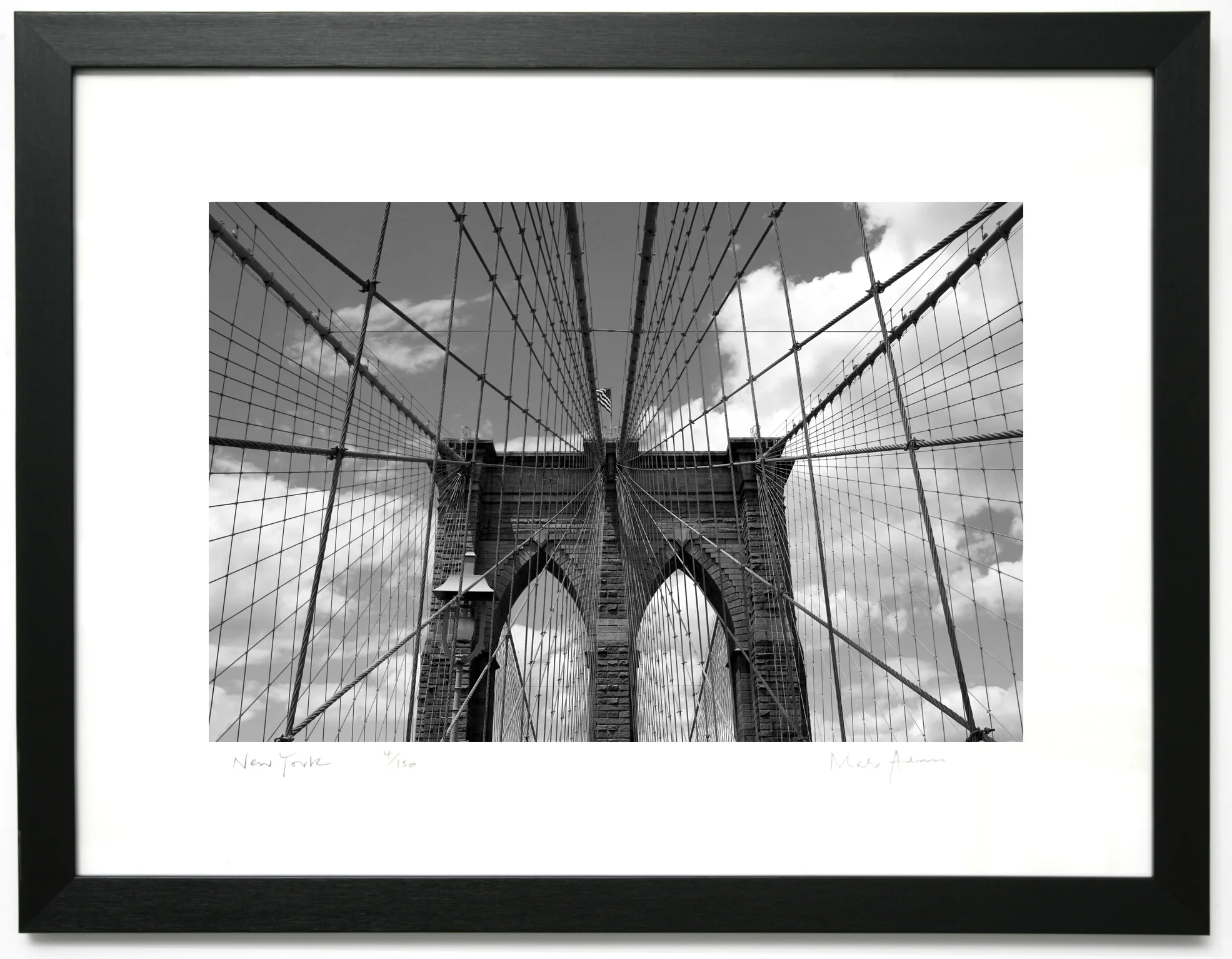 Framed Print Of New York Brooklyn Bridge Bridge 4 New York Framed Prints Of London Paris New York For Offices Homes And Gifts