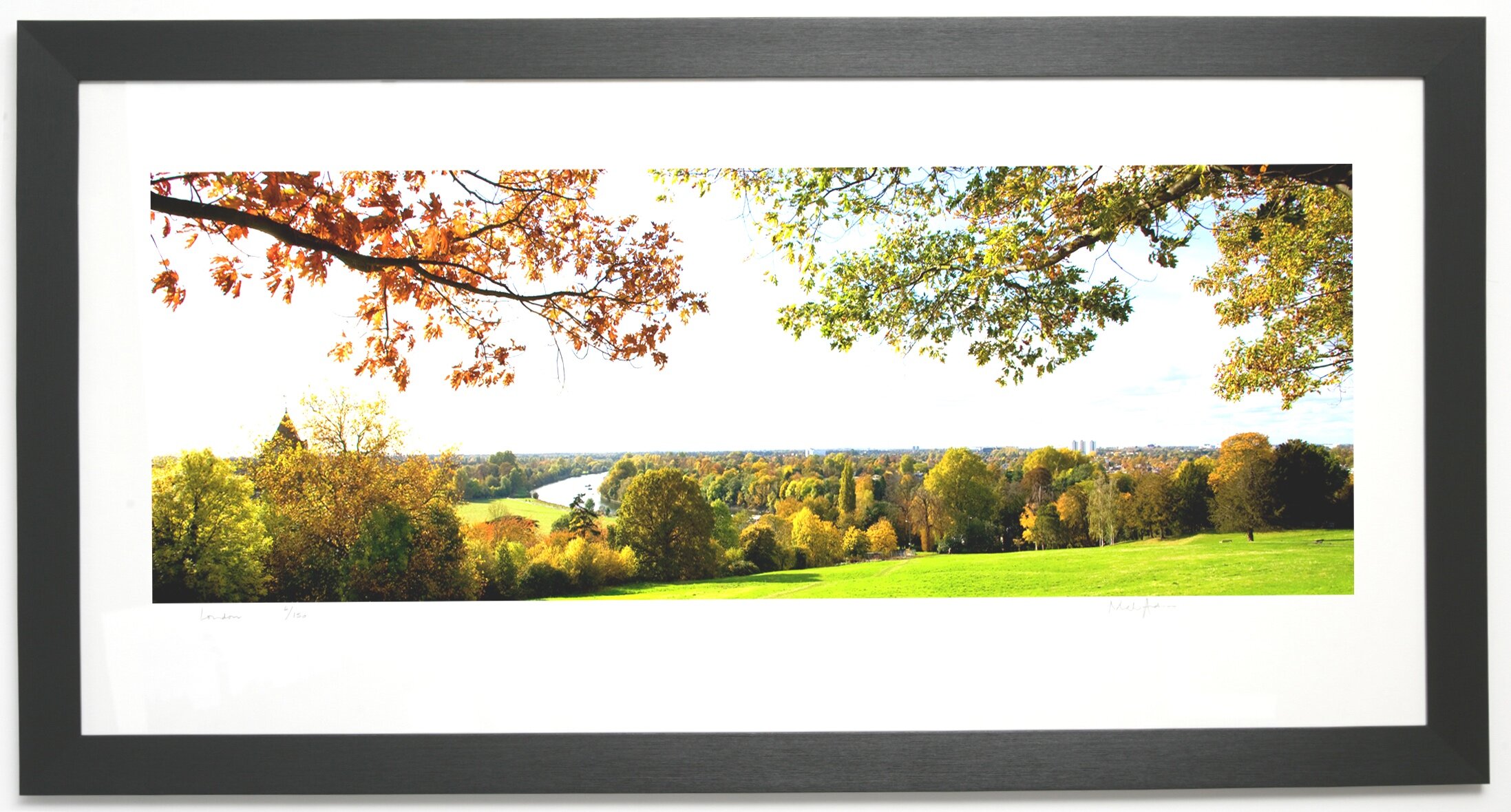 Framed print of London. View From Richmond Hill Panoramic