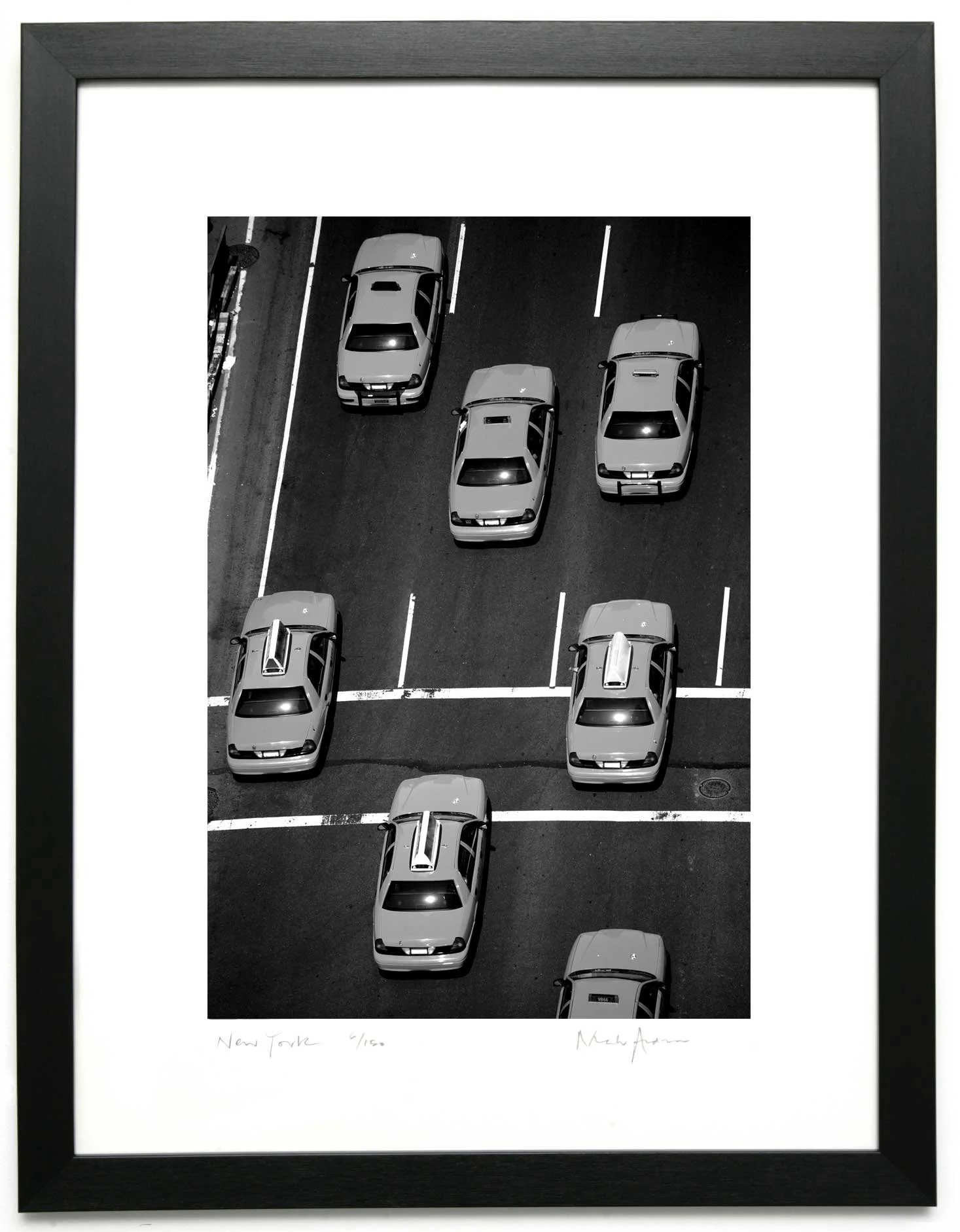 Framed print of New York. Cabs 2, New York