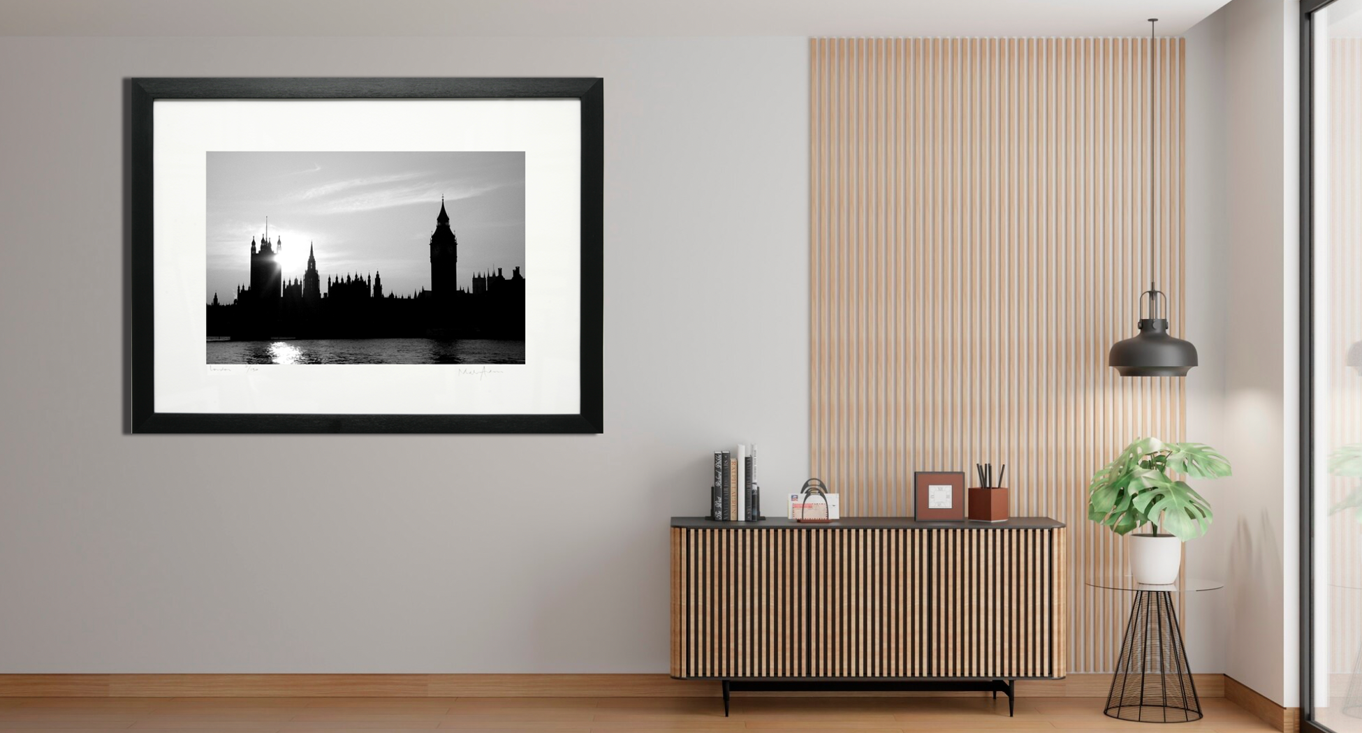 Framed prints for a london office