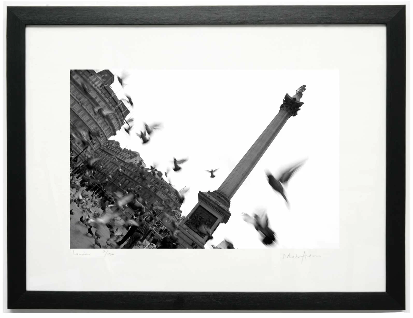 Black and white framed prints of London