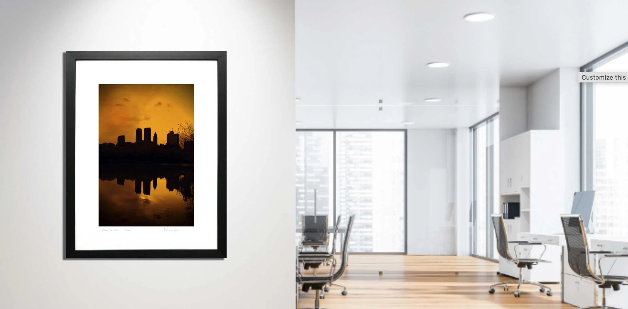 Print of New York skyline