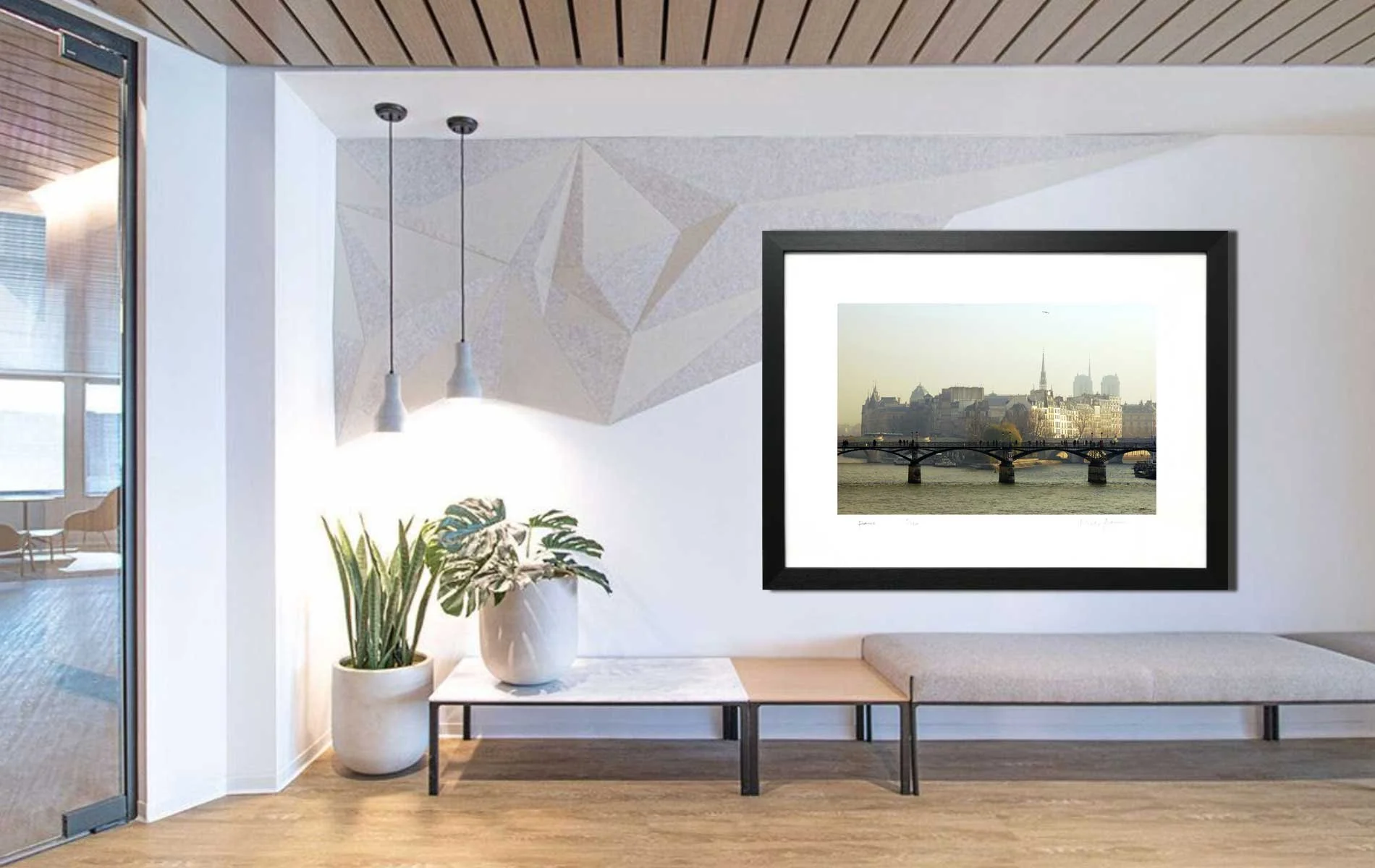 Framed prints of Paris for an office