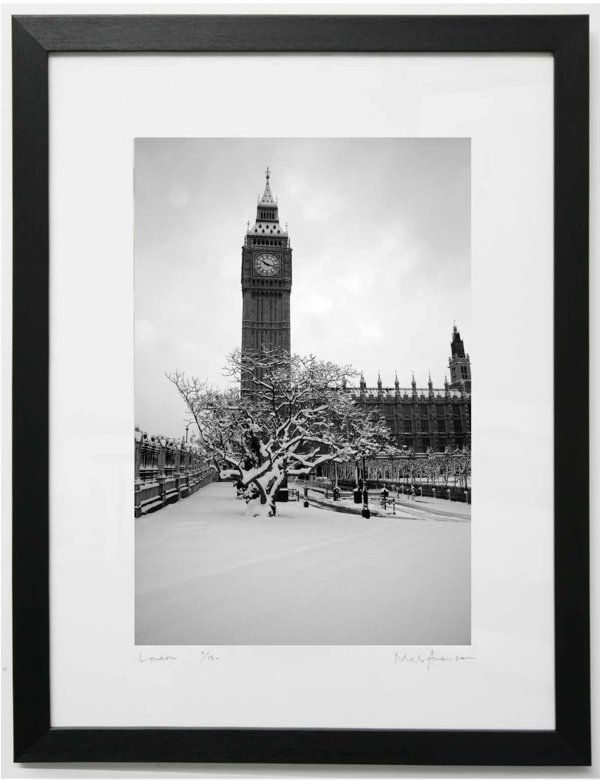 Framed prints of London for offices