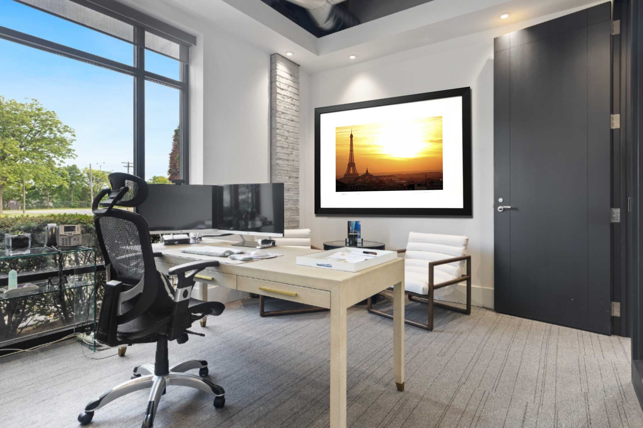 Prints of Paris for a home office