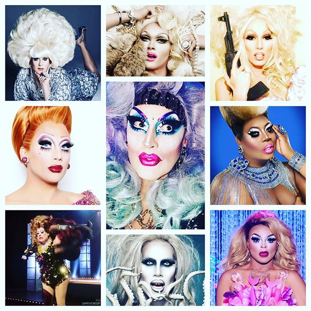 It&rsquo;s a very special #TransformationTuesday edition of #PopCulturePollOfTheDay... You&rsquo;re stuck in a middle seat on a transatlantic flight... Which of these two drag queens would you want to sit between? @official_lady_bunny, @pearliaison, 