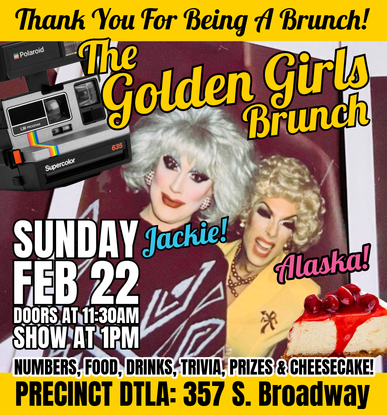 THE GOLDEN GIRLS BRUNCH WITH ALASKA!