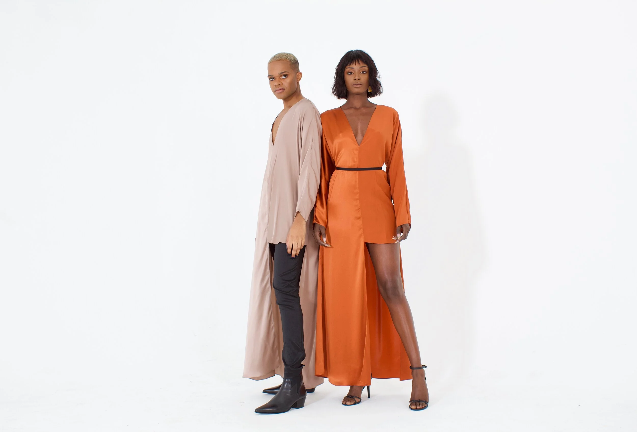 Asymmetric Silk Dress
