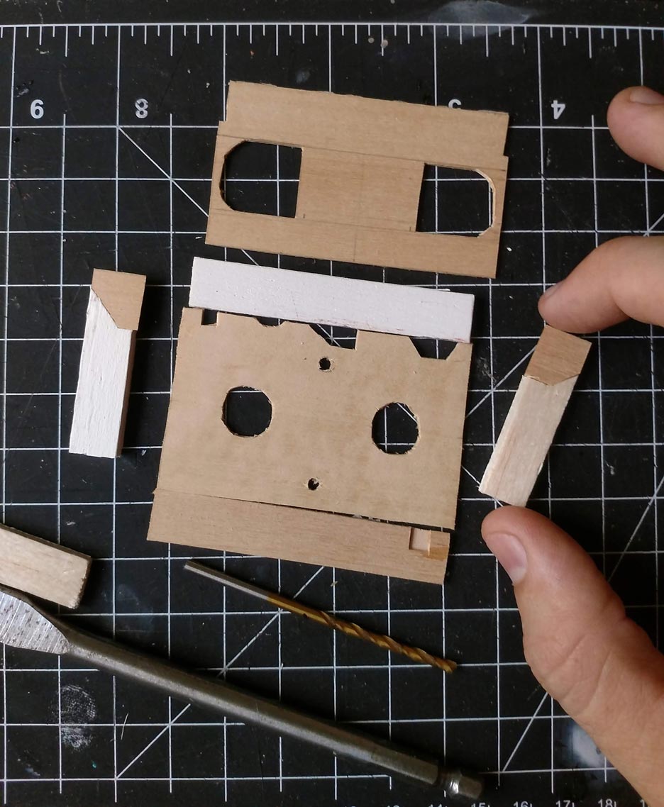 VHS bones; Basswood & balsa wood