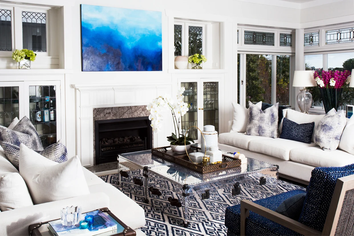 Olga Skorik Interior Design Entertaining Blue