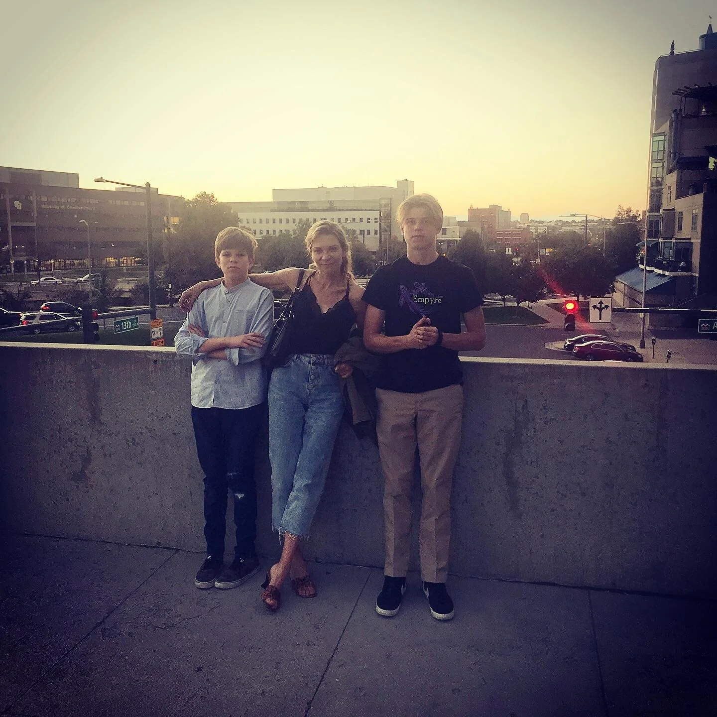 Catching last rays of Denver 🌆 sunset yesterday ahead of being treated to unbelievable voice of @officialsierraboggess - the most amazing and beautiful #phantomoftheopera (any day for me) Christine - also happens to be a Denver native!  Refreshing a