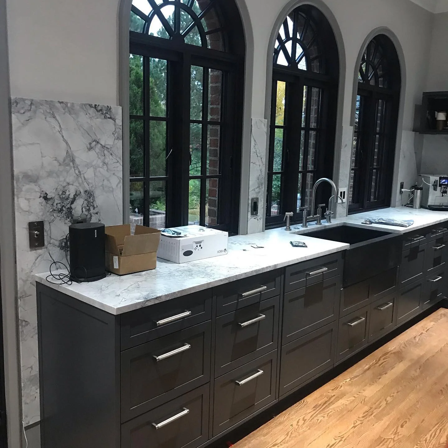 So very close with this beauty @williamohs hurry up with my reeded glass doors!!!! Swipe for a few detail images - amazing craftsmanship to reflect all my design points 🖤